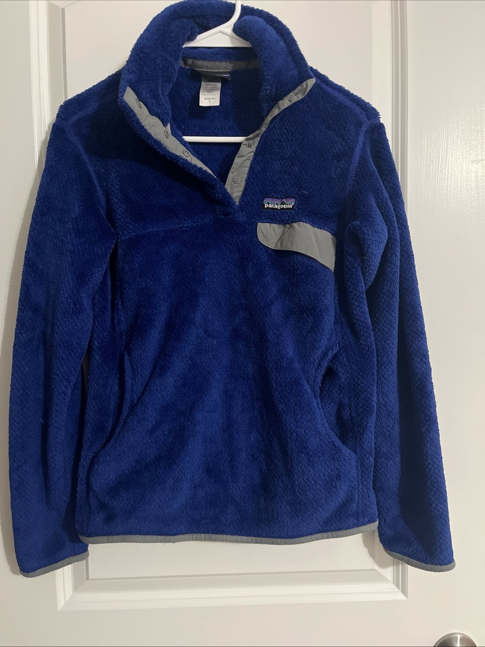 Patagonia Royal Blue Fleece Snap Pullover